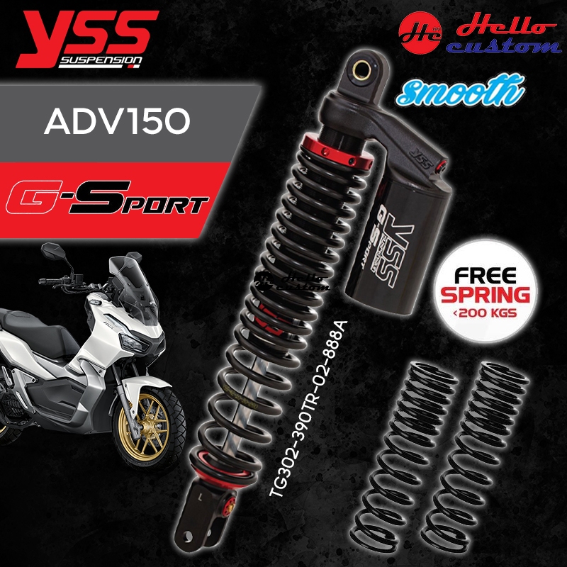 โช้คหลัง YSS G-SPORT BLACK SERIES HONDA ADV150 '19 > All โช้คหลัง YSS G-SPORT BLACK SERIES HONDA ADV150 '19 > All