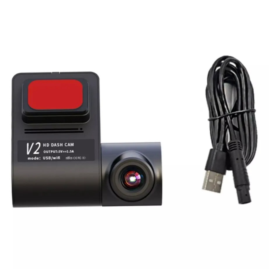 【ใหม่!】กล้องติดรถยนต์ V2 WiFi Dash CAM 1080p ดูผ่าน App มุมกว้าง 150องศา กล้องันทึกวิดีโอ DVR dashcam