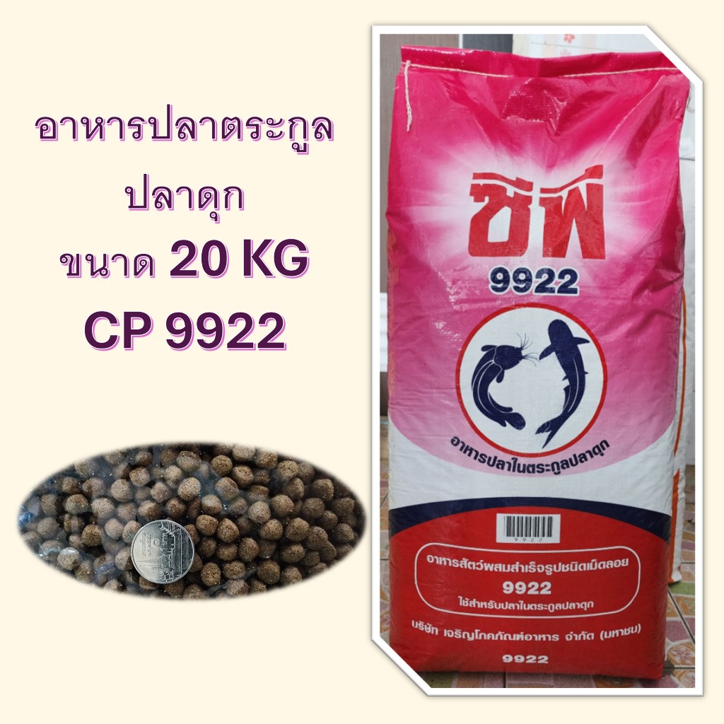 อาหารปลาตระกูลปลาดุก CP 9922 20 กิโล | Shopee Thailand