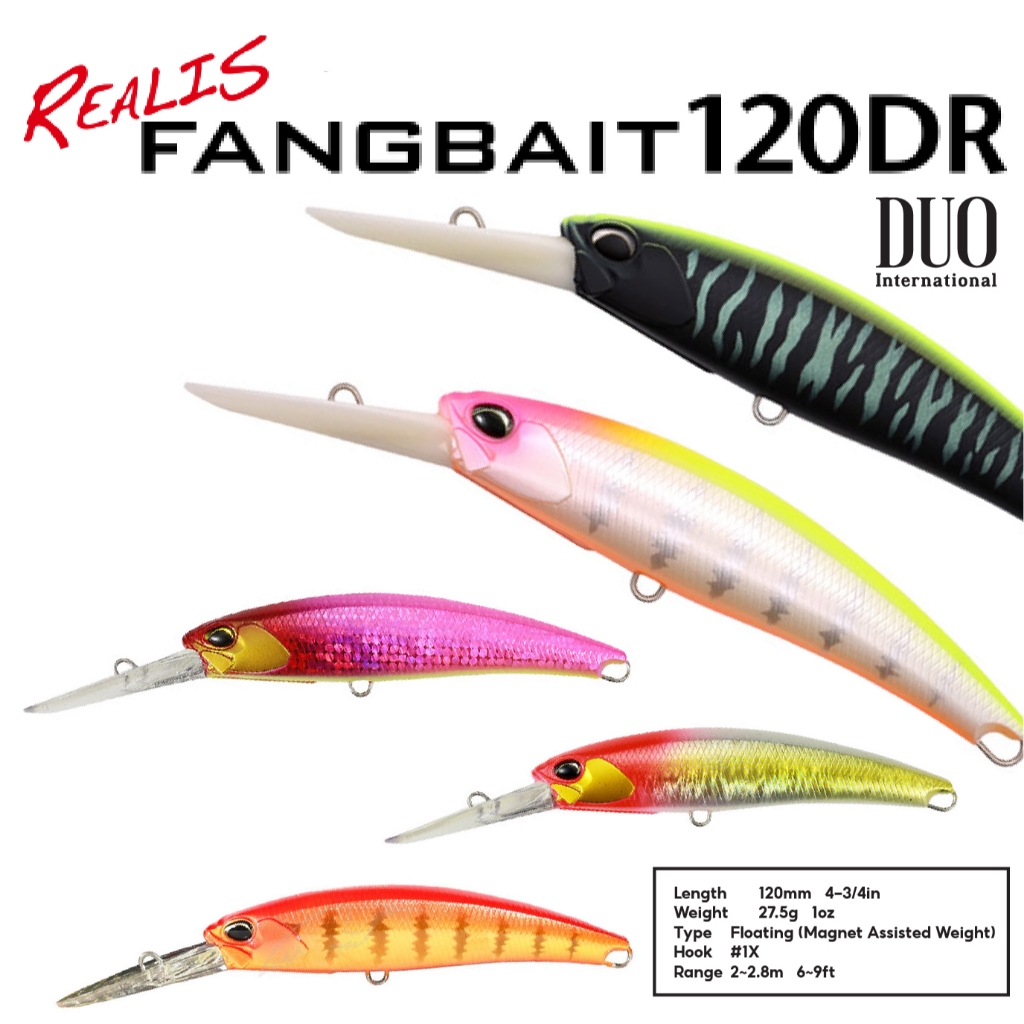 Leurre Flottant Duo Realis Fangbait 120DR SW - 120mm, 27.5g - ASI0106 (neuf)