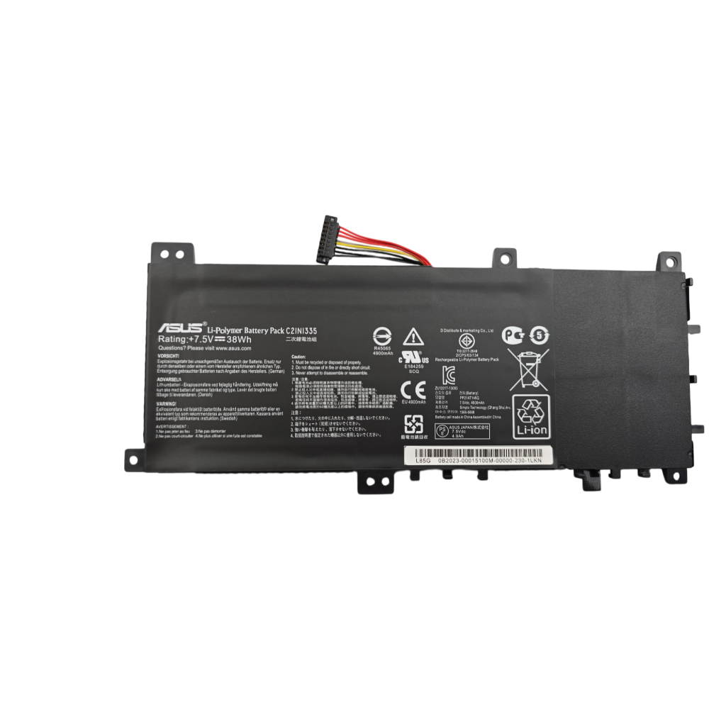 แบตเตอรี่ ASUS VivoBook S451 S451L S451LN K451 V451 (C21N1335) 38Wh 7 ...