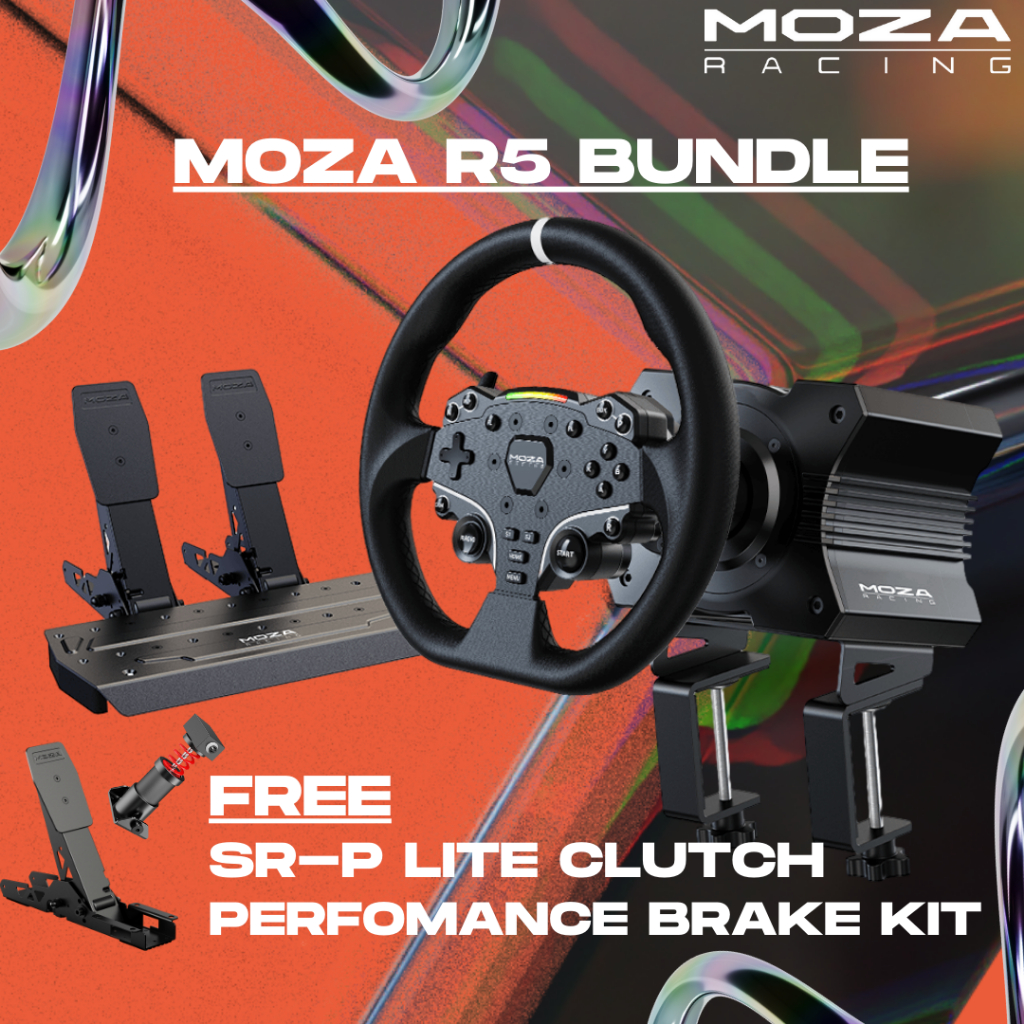 พร้อมส่ง Moza R5 Racing Bundle (2 Pedals) (ประกันศูนย์ไทย 1 ปี) * แถม ...