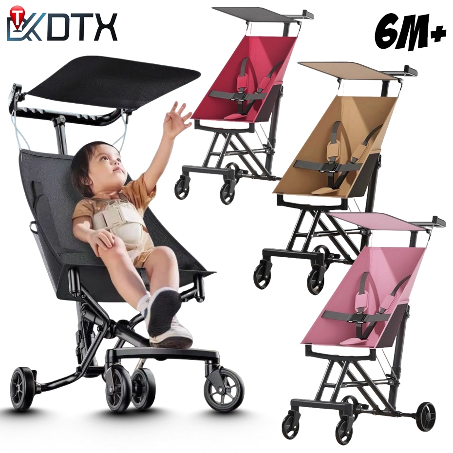 DTXbabyshop FBBS ベビーカー 折りたたみ式 4輪 コンパクト収納 持ち運び便利 ベビー用品