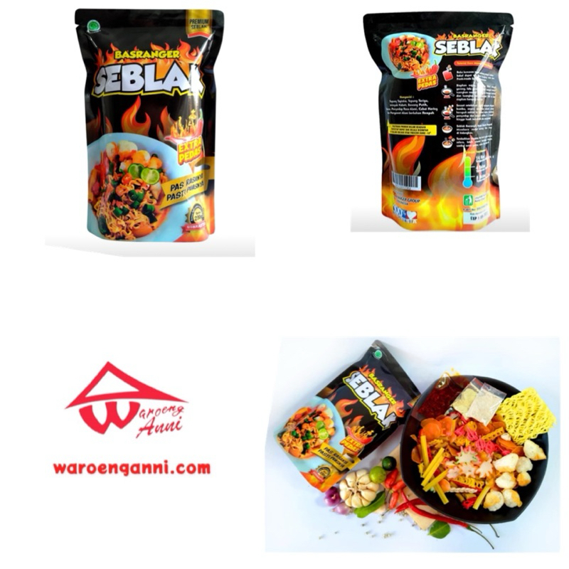 Indonesia Seblak Instant Basranger Extra Pedas Daun Jeruk 200 gram ...