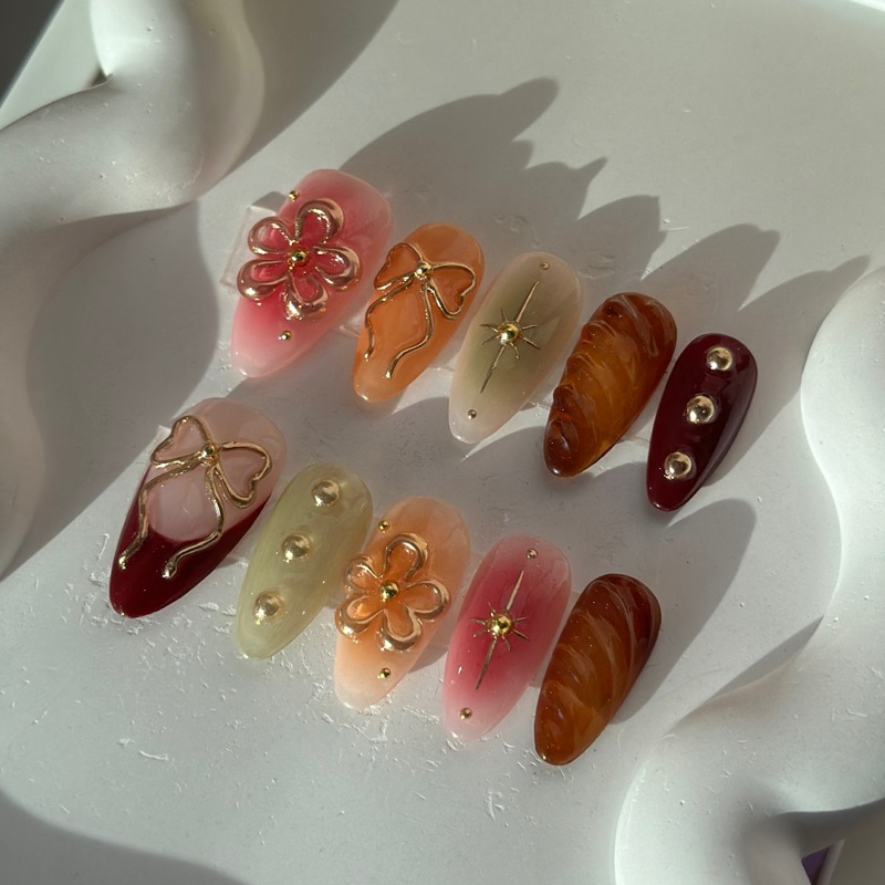 เล็บปลอม pvc nails 188 ( ถ่ายรูปจากงานจริงทุกชิ้น ) | Shopee Thailand