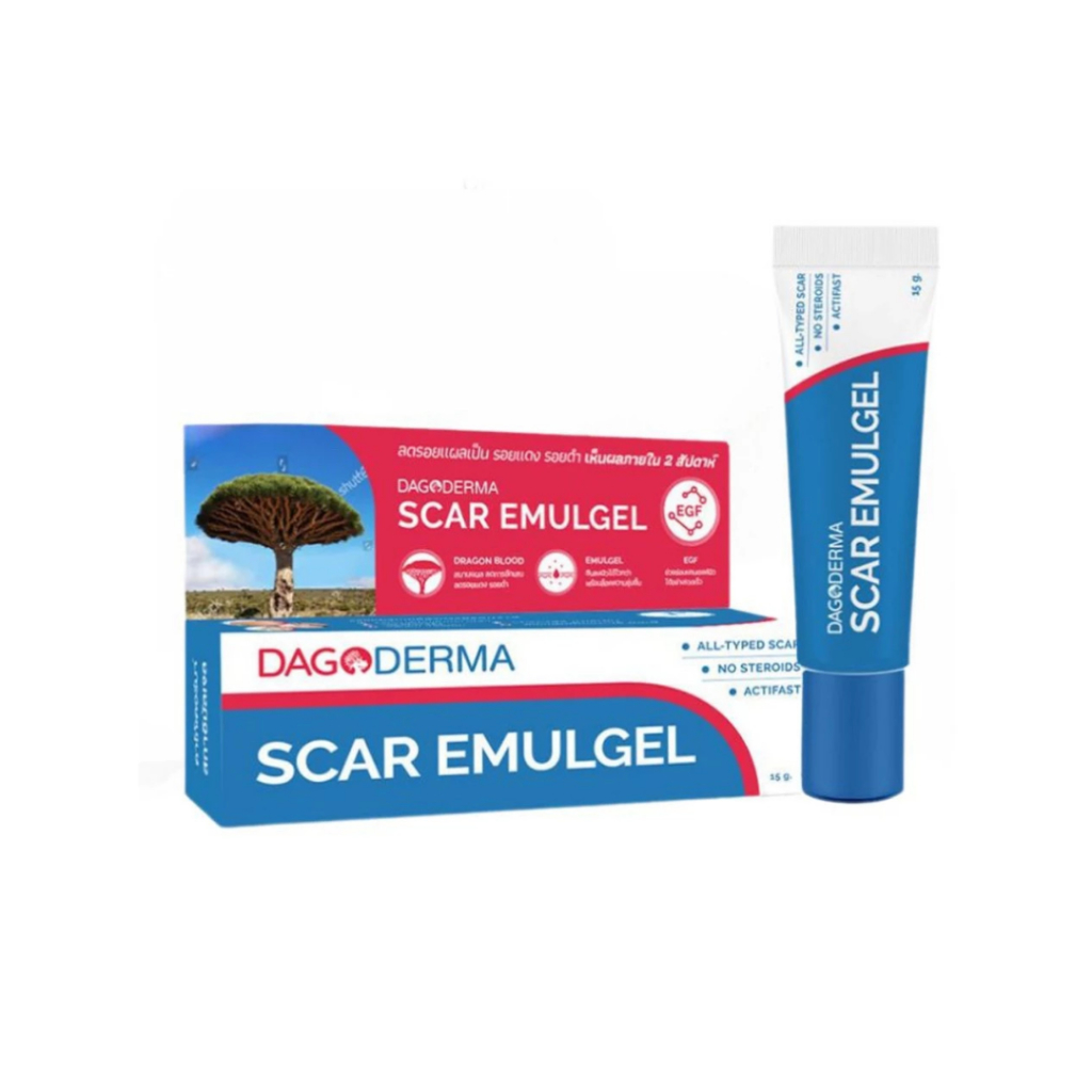 Dagoderma Scar Emulgel - ครีมลดรอยแผลเป็น รอยแดง รอยดำ (15 กรัม ...