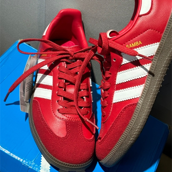 adidas originals Samba Red and White (ของแท้ 100 %) | Shopee Thailand