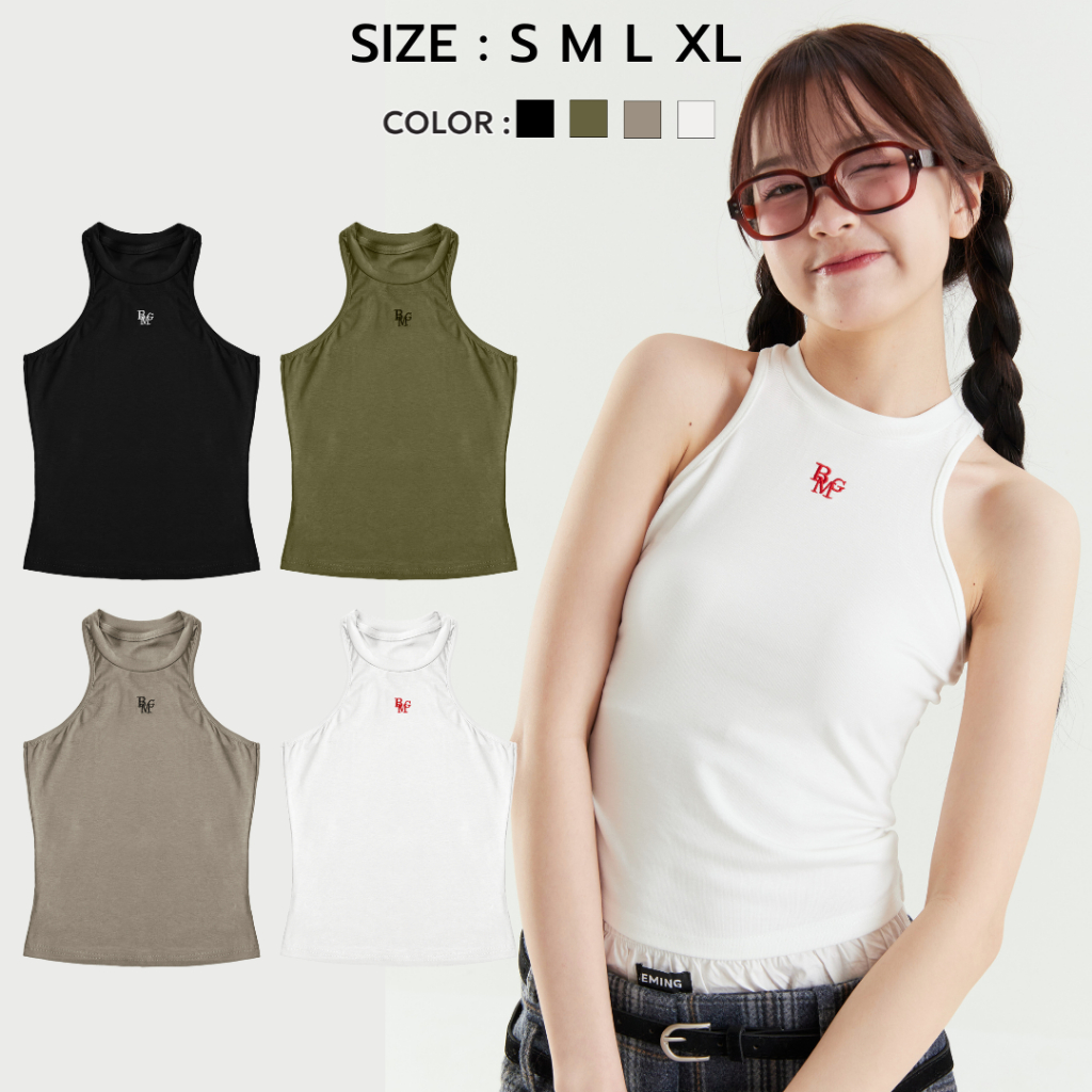 (ส่งด่วน) Bemingtop776(S-XL) - Motion tank เสื้อกล้ามทรงเเขนเว้าลึก ...