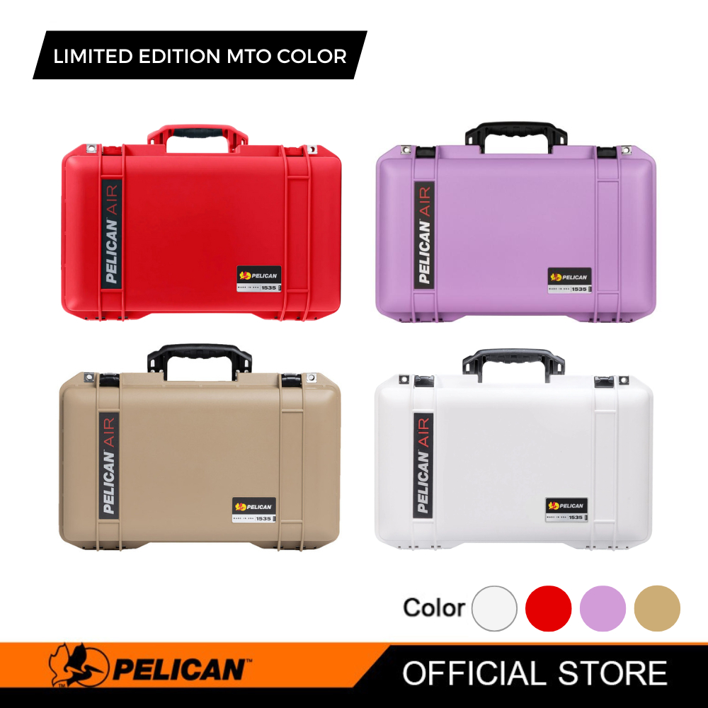 Pelican 1650 Black Pelican 1535 Air Case With Red Handle And