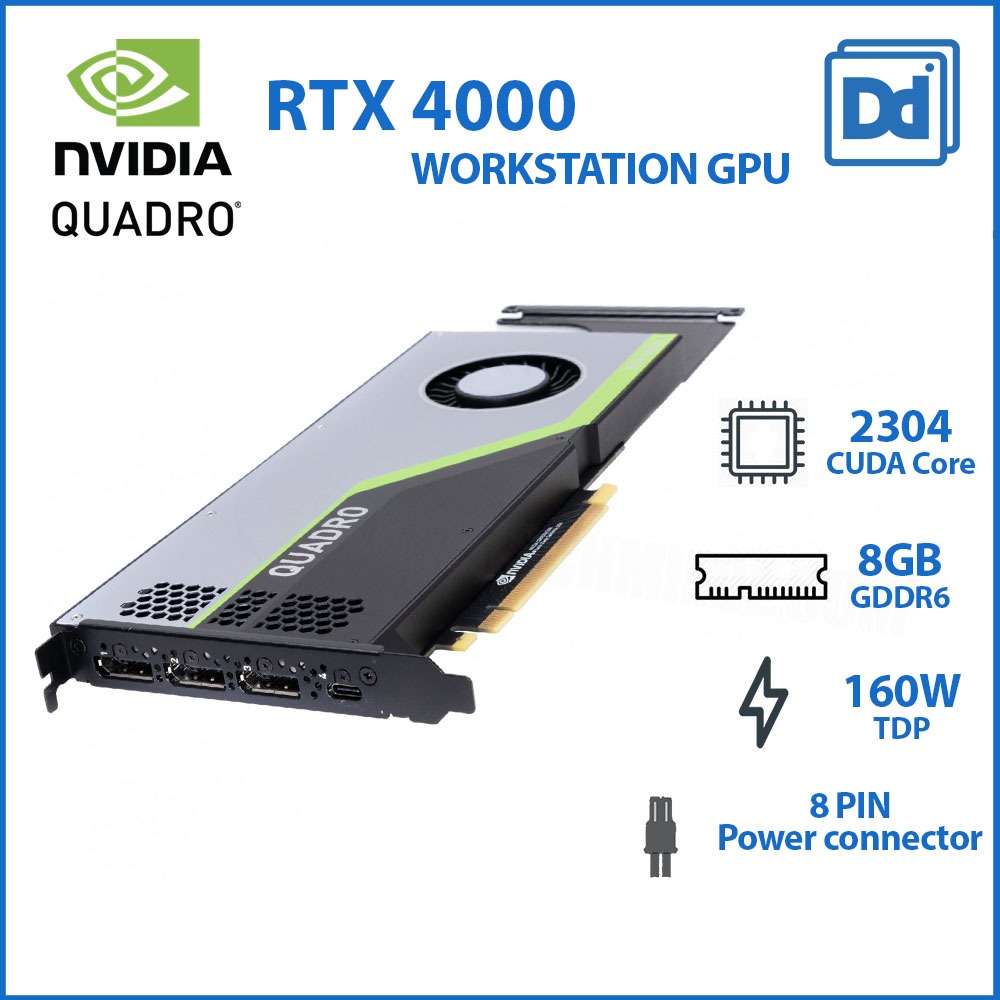 NVIDIA QUADRO RTX 4000 8GB workstation graphic card การ์ดจอทำงาน ...