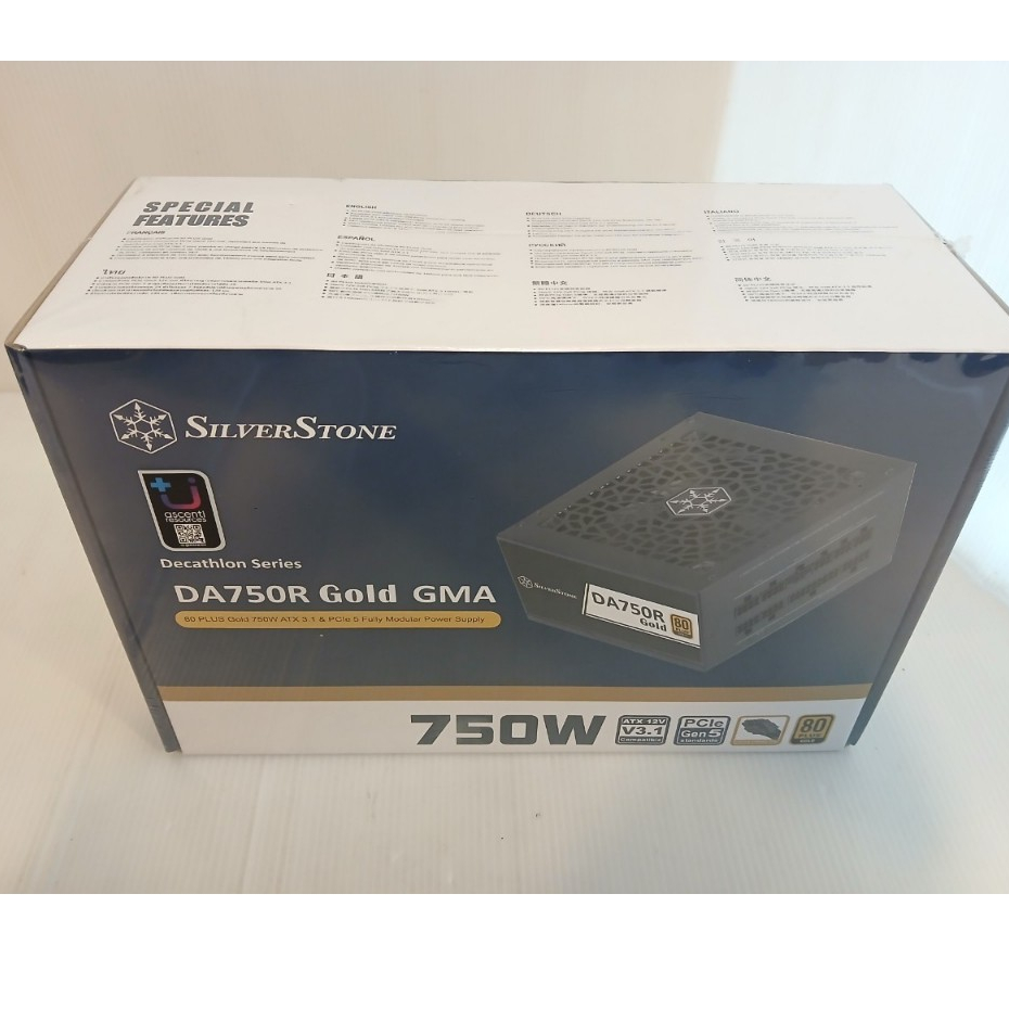 POWER SUPPLY (อุปกรณ์จ่ายไฟ) SILVERSTONE DA750R GOLD GMA 750W 80 PLUS ...