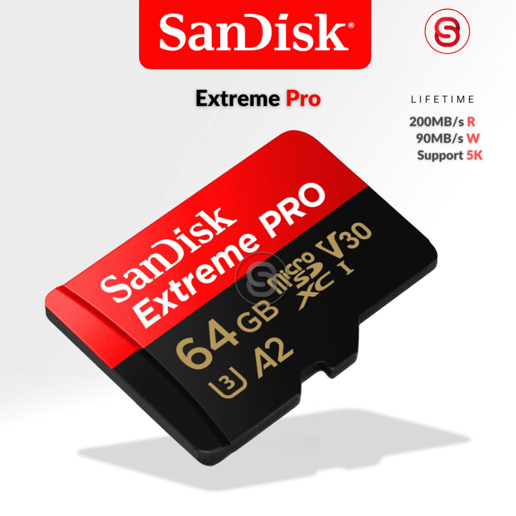 SanDisk Extreme Pro microSD 64GB Speed อ่าน 200MB/s เขียน 90MB/s ...