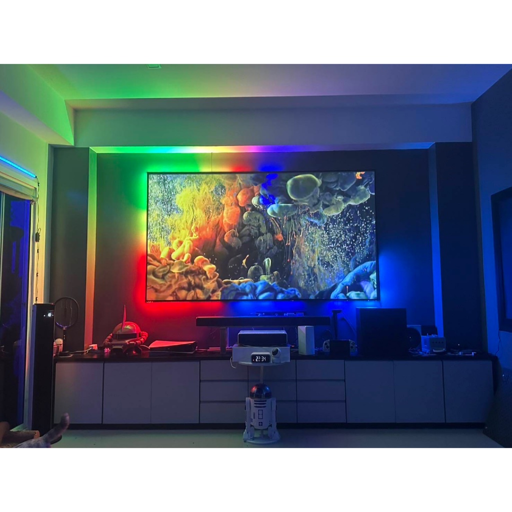 Smart LED TV/Projector back light ชนิดสีเปลี่ยนตามฉาก | Shopee Thailand