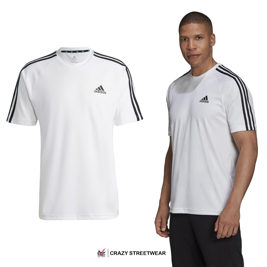 เสื้อยืด Adidas AEROREADY Sereno 3-Stripes ของแท้ 100% ( H28900 ...