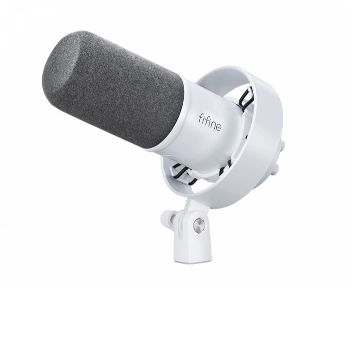 FIFINE T688 WHITE USB/XLR DYNAMIC MICROPHONE รับประกันศูนย์