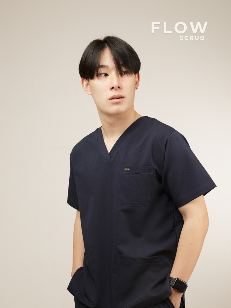 FLOW SCRUB ชุดสครับ UNISEX SPACE BLUE COLOR | Shopee Thailand