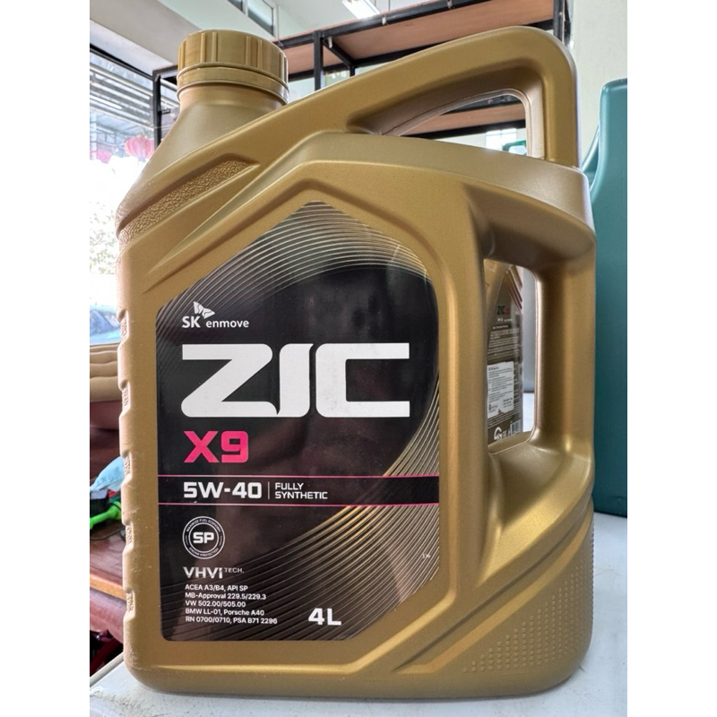 ปีผลิต2024 น้ำมันเครื่อง ZIC X9 5W-40 4+1ลิตร (เบนซินและดีเซล ...