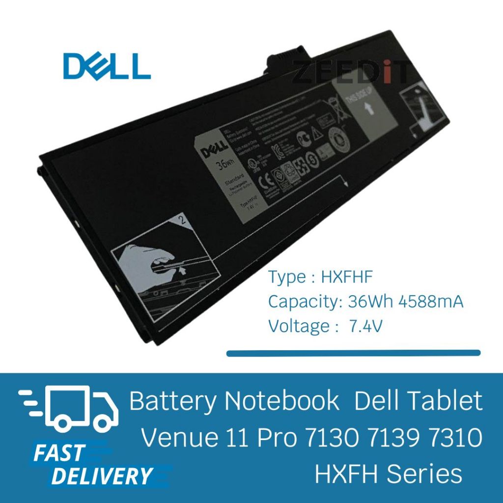 36Wh 7.4V HXFHF Vervangende Laptop Batterij Voor Dell Venue 11 Pro 7130/7139/7140 Tablet