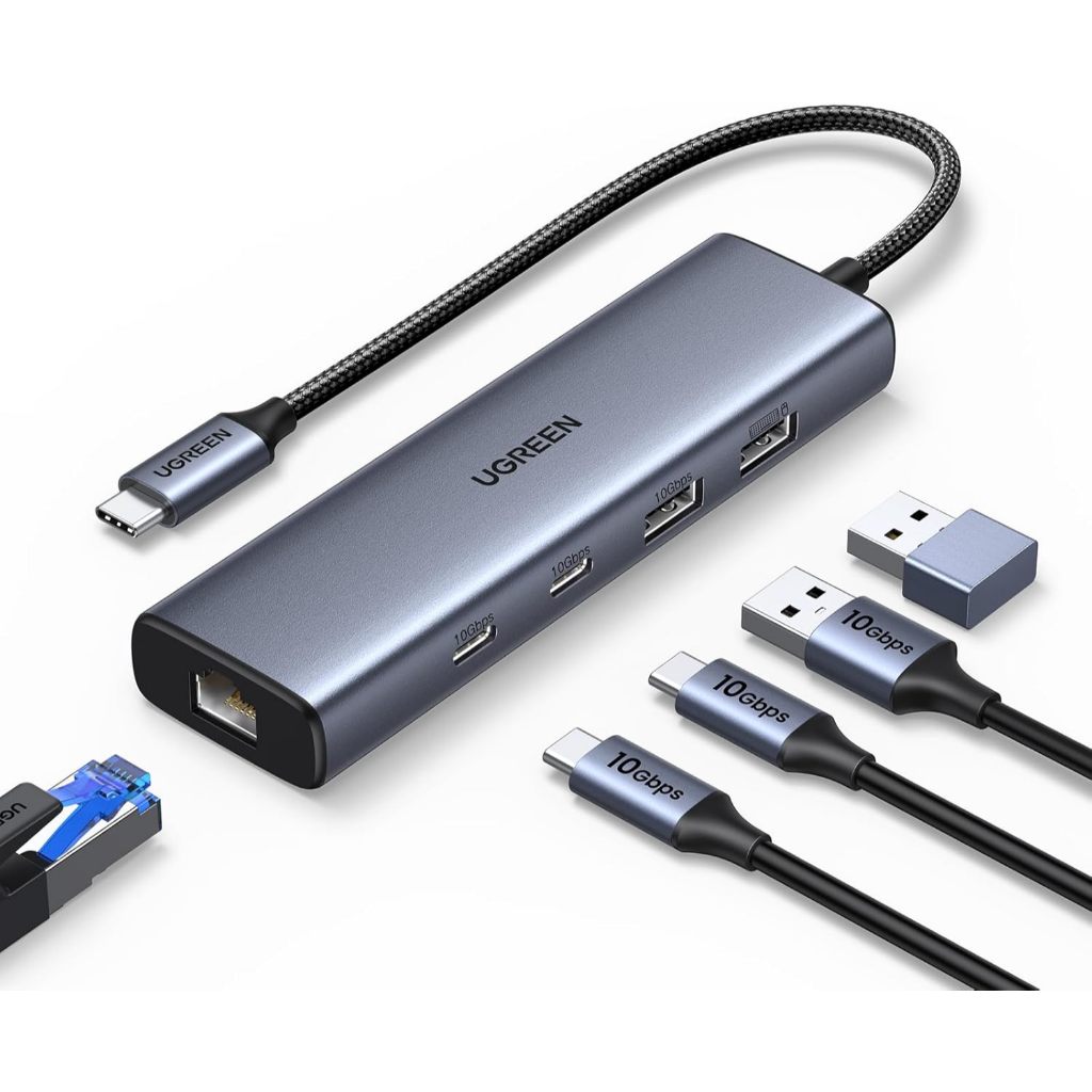 Ugreen ตัวแปลง USB HUB 6in1 C Male เป็น USBA 3.2/2.0 และ USB-C พร้อม ...