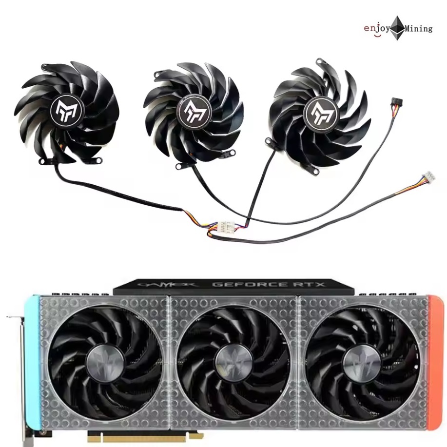 พัดลมการ์ดจอ GALAX GeForce RTX 3060ti 3070 3070ti 3080 3080ti 3090