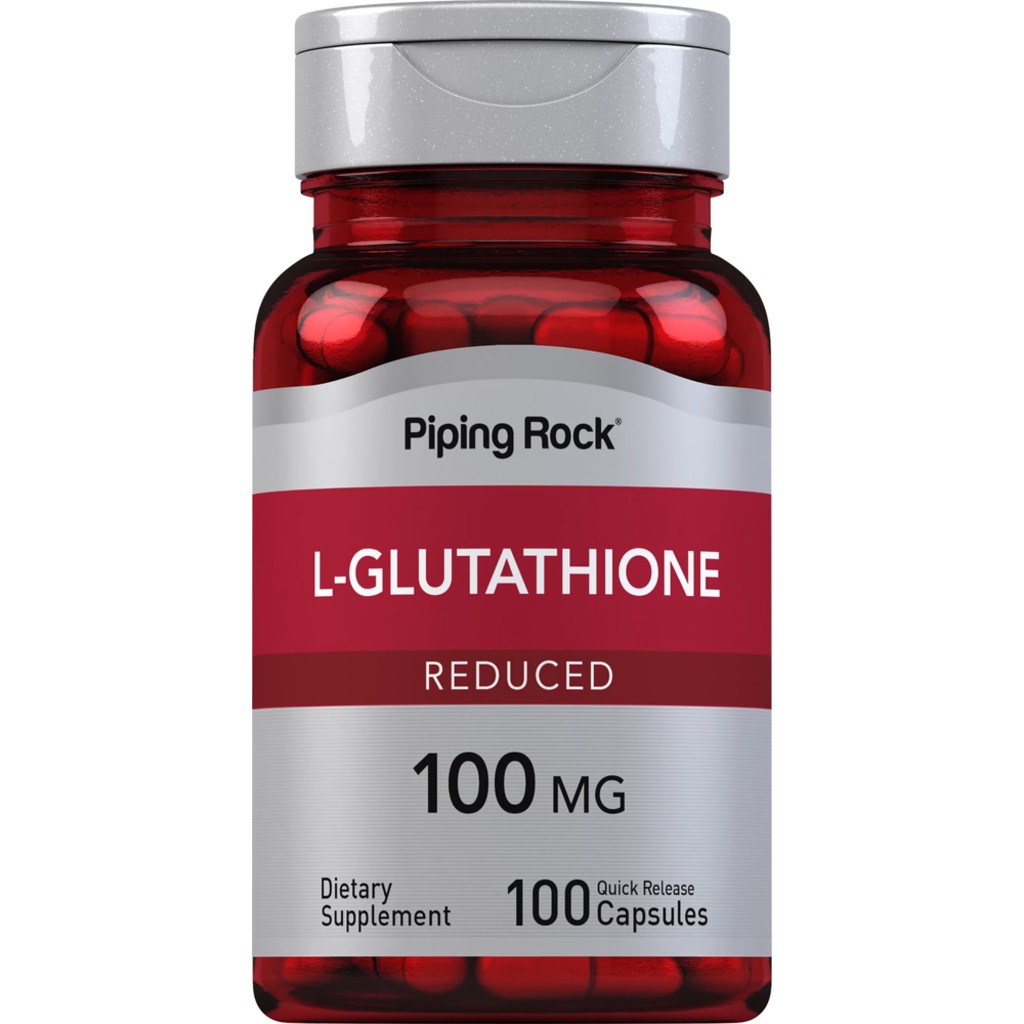 PipingRock L-Glutathione (Reduced) 100 mg. (100Capsules)  |  Shopee Thailand