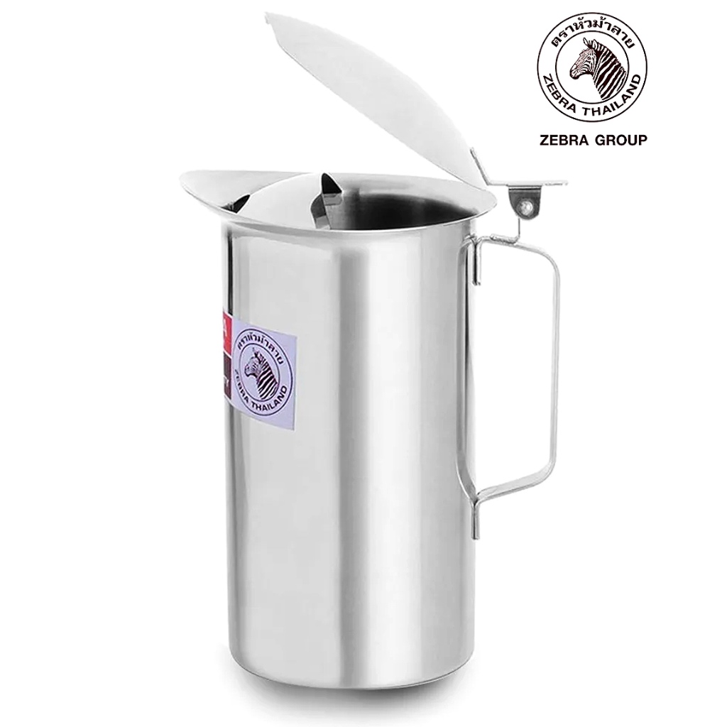 Zebra เหยือกน้ำมีฝา 11cm. รุ่น 115012 สำหรับใส่น้ำซุป pitcher เหยือก ...
