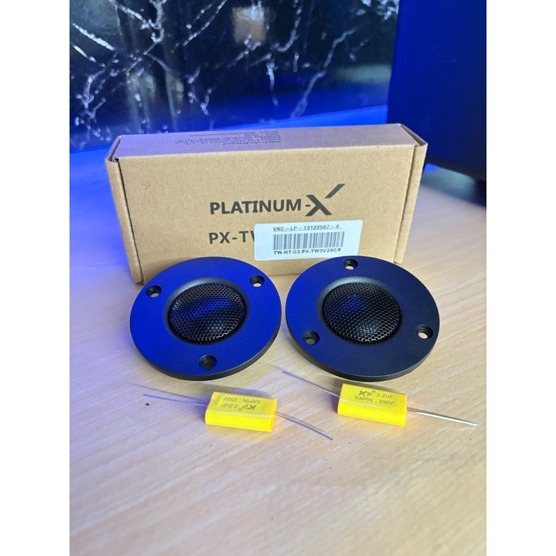 PLATINUM-X M-TW305 3นิ้ว 1คู่ ทวิตเตอร์ นีโอไดเมียม โดมผ้าไหม ฝาครอบ ...