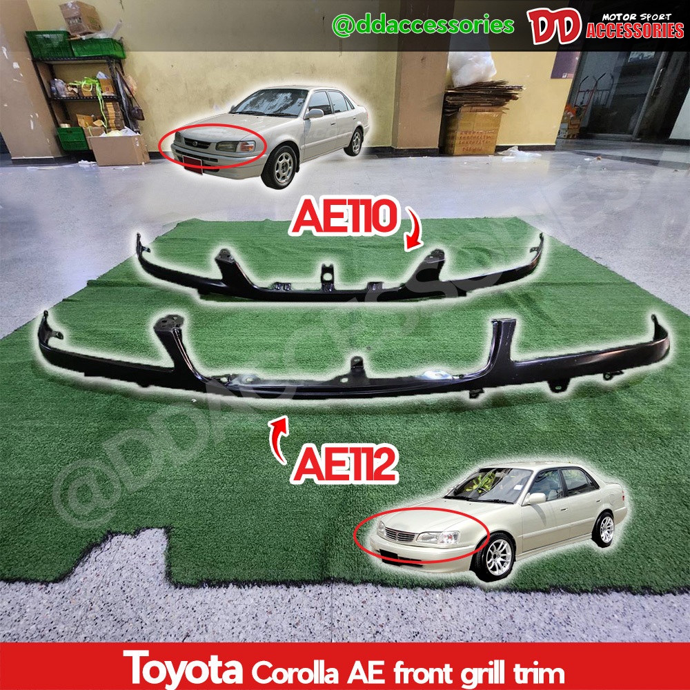 คิ้วใต้กระจังหน้า คิ้วกระจัง AE110 AE111 AE112 corolla 1996 1997 1998 ...