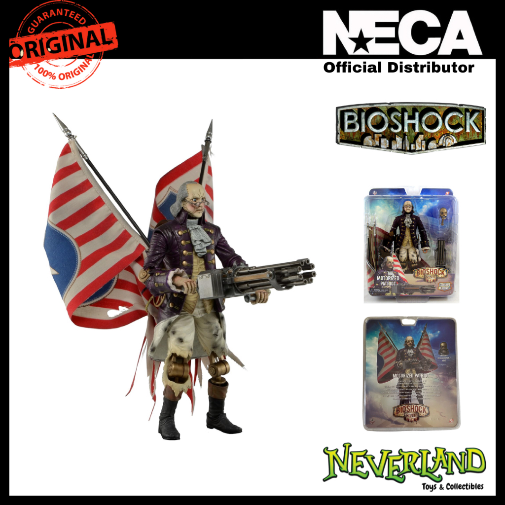 NECA Bioshock Infinite Benjamin Franklin Patriot 9” Action Figure
