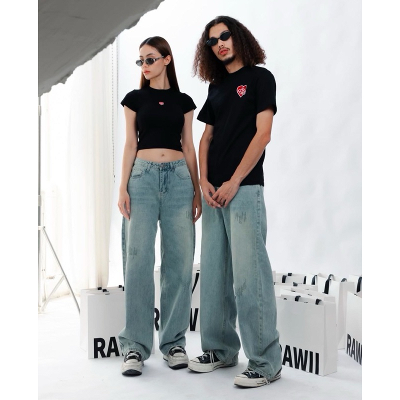 baggy jeans RaWii RW02 | Shopee Thailand