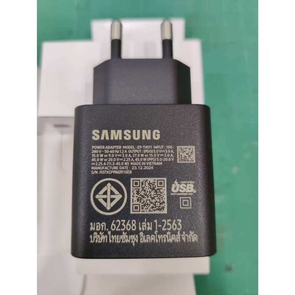 หัวชาร์จซัมซุงแท้ Samsung Adapter Fast Change 25W USB-C หัวชาร์จ ...