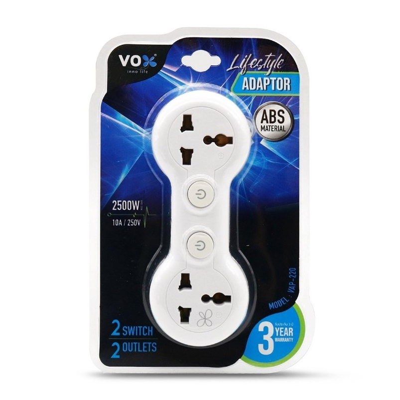 VOX Adapter อะแดปเตอร์ VEXXO Adapter อะแดปเตอร์ ปลั๊กไฟพ่วง VAP หัวแปลง ...