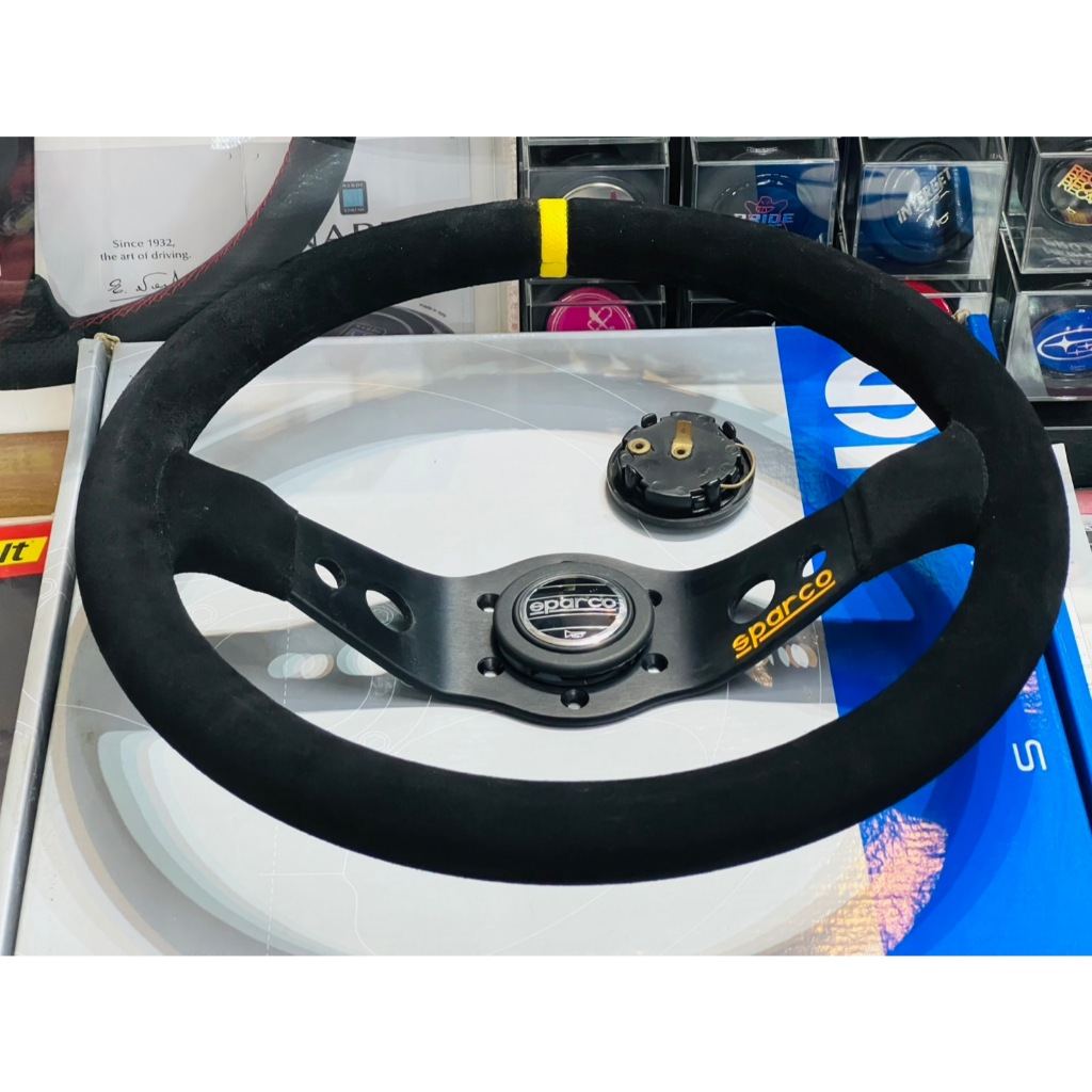 Sparco Streeing Wheel R215 FLAT พวงแท้มือสอง แตรแท้ ตรงรุ่น ดีไซน์ 2 ...