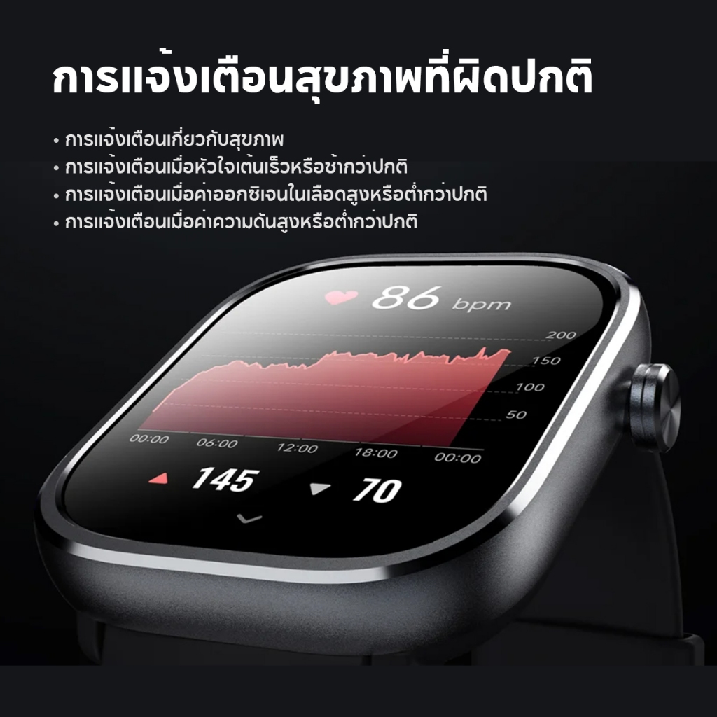 Mibro Watch C4 สมาร์ทวอทช์ โทรได้ วัสดุโลหะ กันน้ำ 2ATM ลื่นไหล 60Hz หน้าจอใหญ่ 2.01 นิ้ว -12M