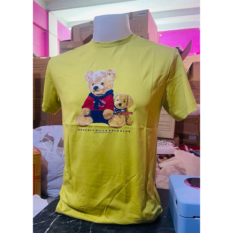 เสื้อยืดคอกลมผู้ชายรุ่นใหม่🐻Beverly hills polo club👕ราคา 270บาท