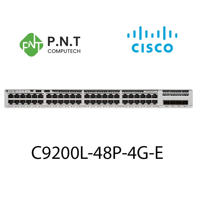 Cisco Catalyst 9200L 48-port PoE+, 4 x 1G, Network Essentials Switch ...