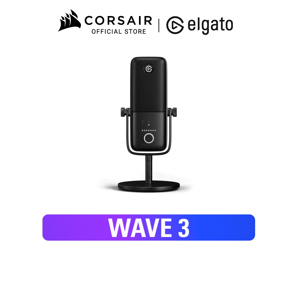 Elgato Wave:3 コンデンサー USBマイク elgato WAVE:3 コンデンサー
