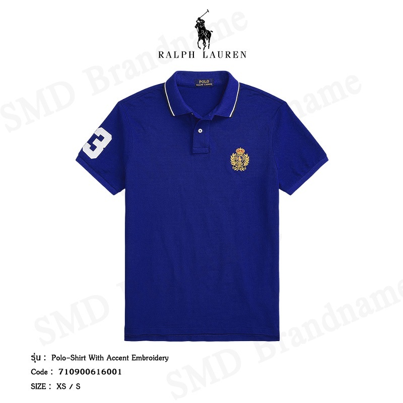 Polo Ralph Lauren เสื้อโปโล เสื้อยืด สำหรับผู้ชาย ผู้หญิง โปโล ราล์ฟ ลอเรน  สินค้าแท้ อุปกรณ์ครบ มือ1