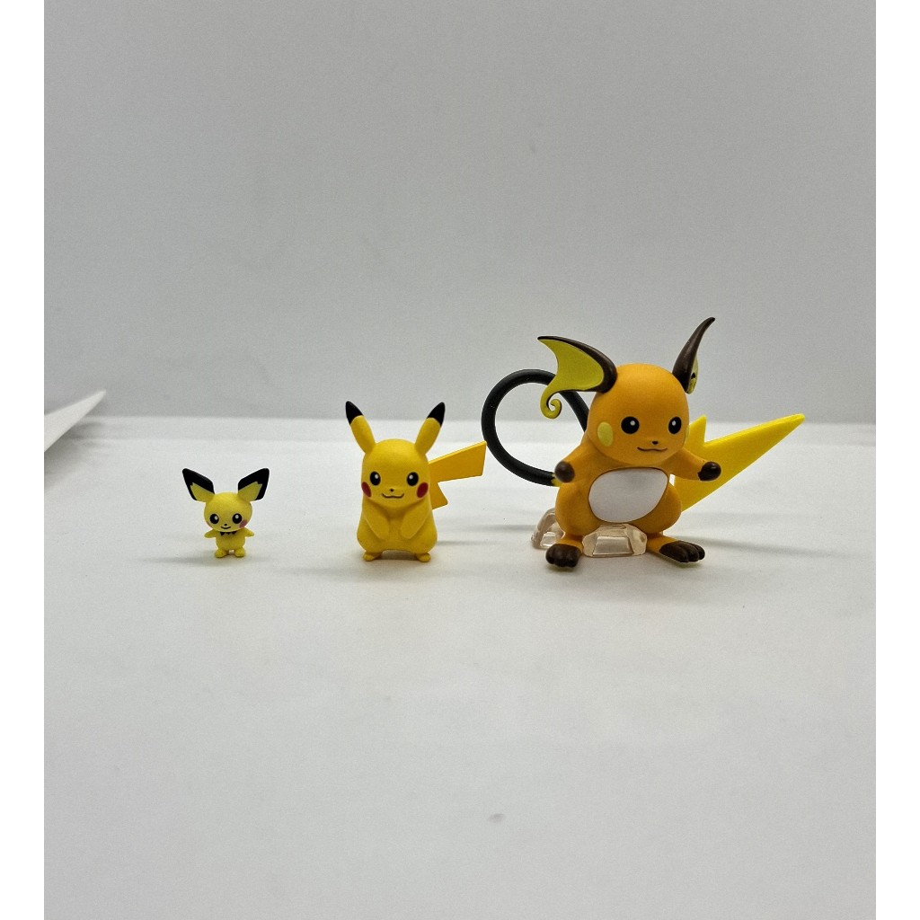 โปเกม่อน พิคาชู Set Pokemon Scale World Scale Pichu Pikachu Raichu ...