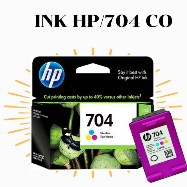 ตลับหมึกอิงค์เจ็ท HP 704 Ink Original CARTRIDGE ของแท้ 100% | Shopee ...