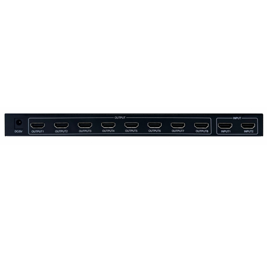 VANZEL 4K HDMI Switch + Splitter 2 in 8 out (ภาพเหมือนกันทั้ง 8 จอ ...