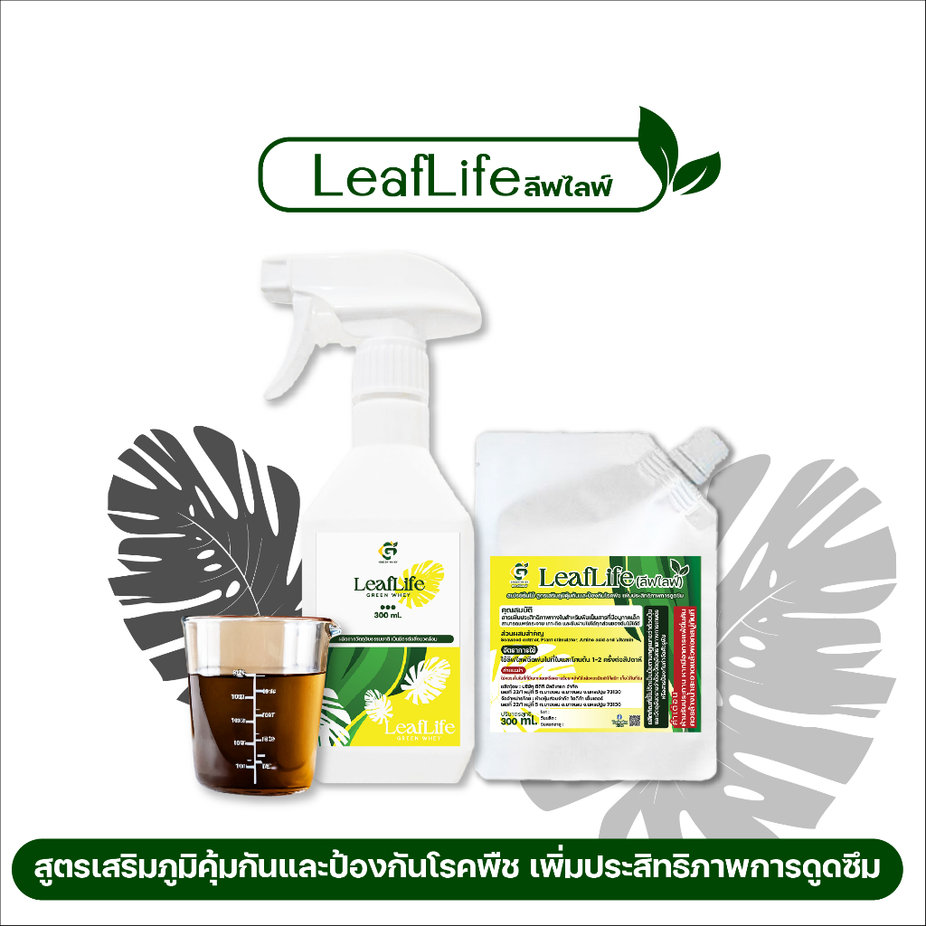 Leaflife ลีฟไลฟ์ สูตรบำรุงใบ | Shopee Thailand