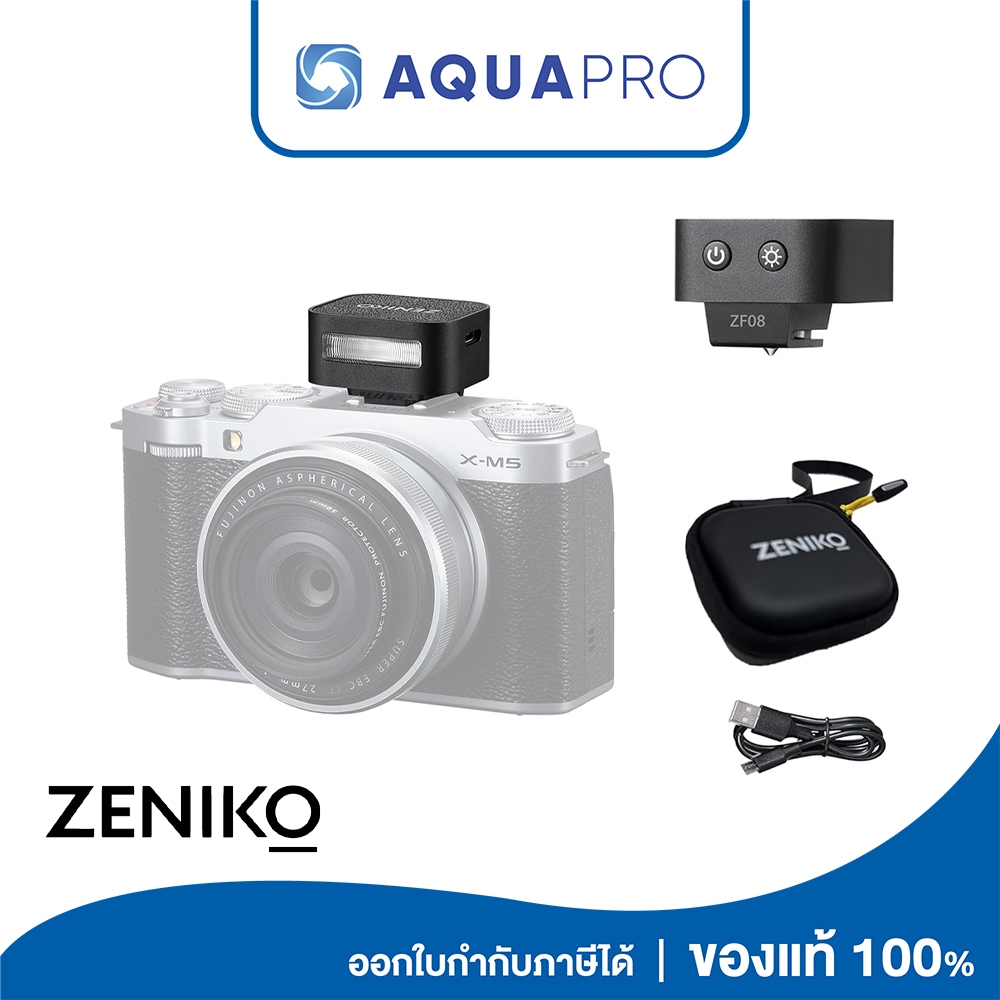 Zeniko ZF08 Mini Camera Flash (Black) Speedlite แฟลชกล้อง 6500K มาตรฐาน ...