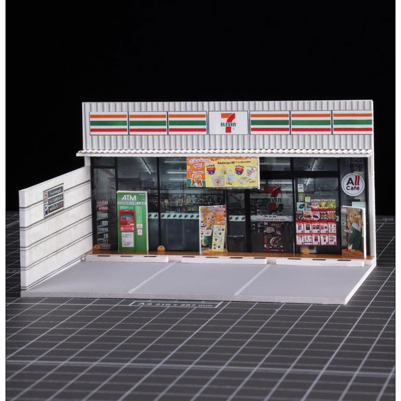 ฉากโมเดล 7-eleven Mini Box 1:64 | Shopee Thailand
