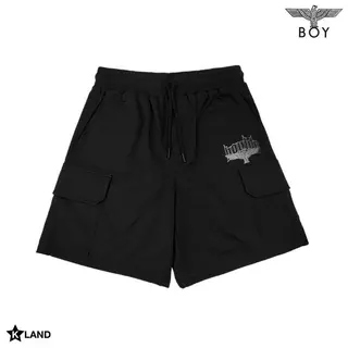[ได้รับใน 4 ชม.] Boy London Classic Klandth Shorts กางเกงขาสั้นบอยลอนดอน สีดำ ของแท้ พร้อมส่ง (BOY53SPC012NBK)