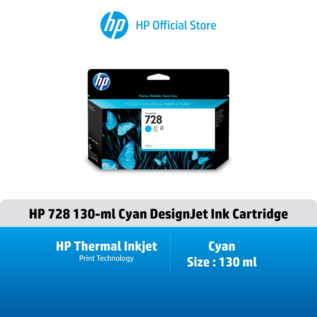 ส่งด่วน ] HP 728 / 728B Black/Tri-Color (ตลับหมึกสี/สีดำ