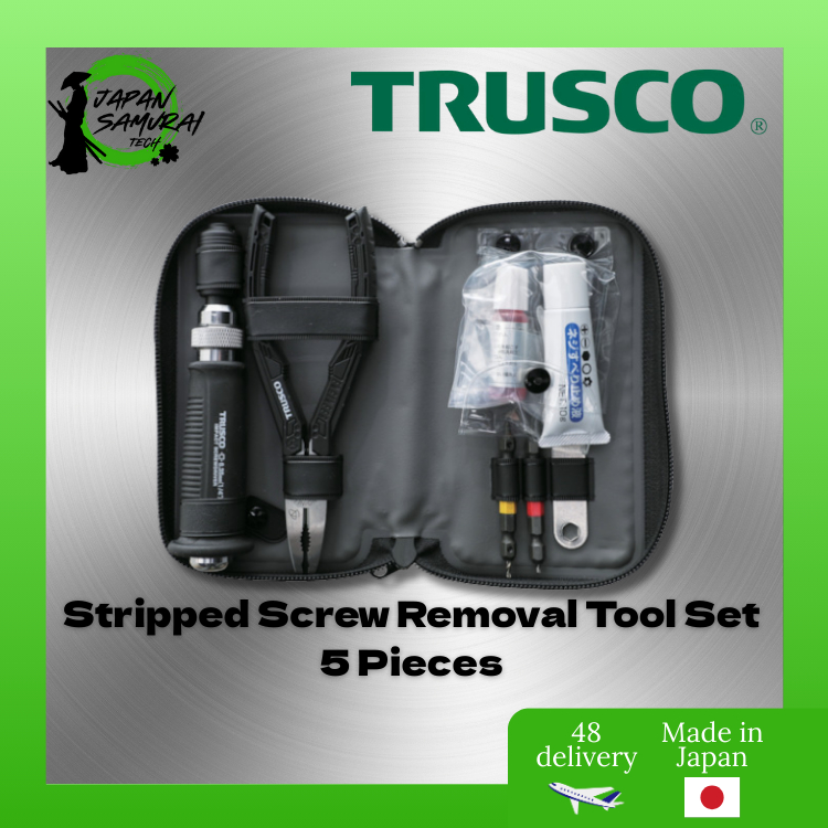 TRUSCO Stripped Screw Removal Tool Set and Case- Direct from Japan ...