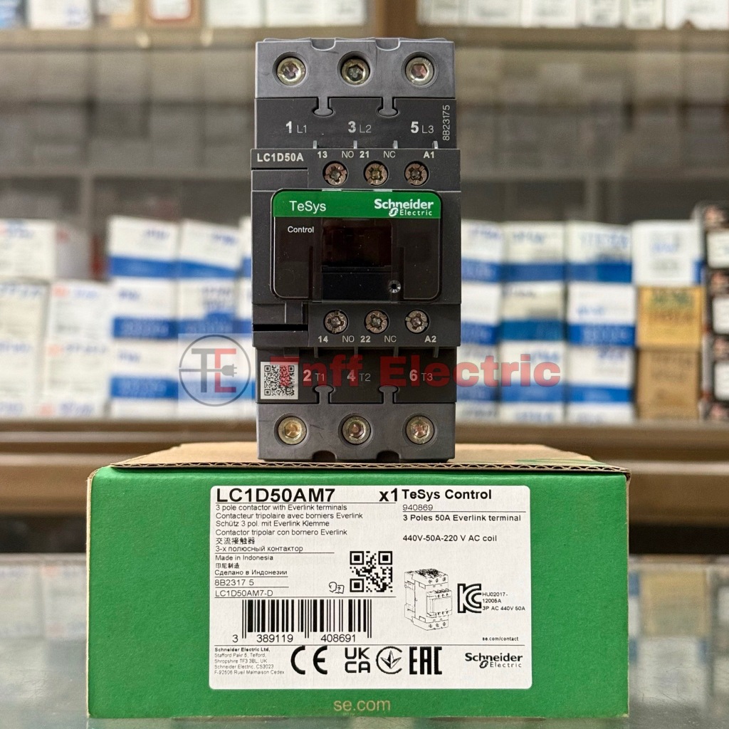 Schneider Electric LC1D50AE7 Contattore Modulare Nuovo - Stato Impeccabile