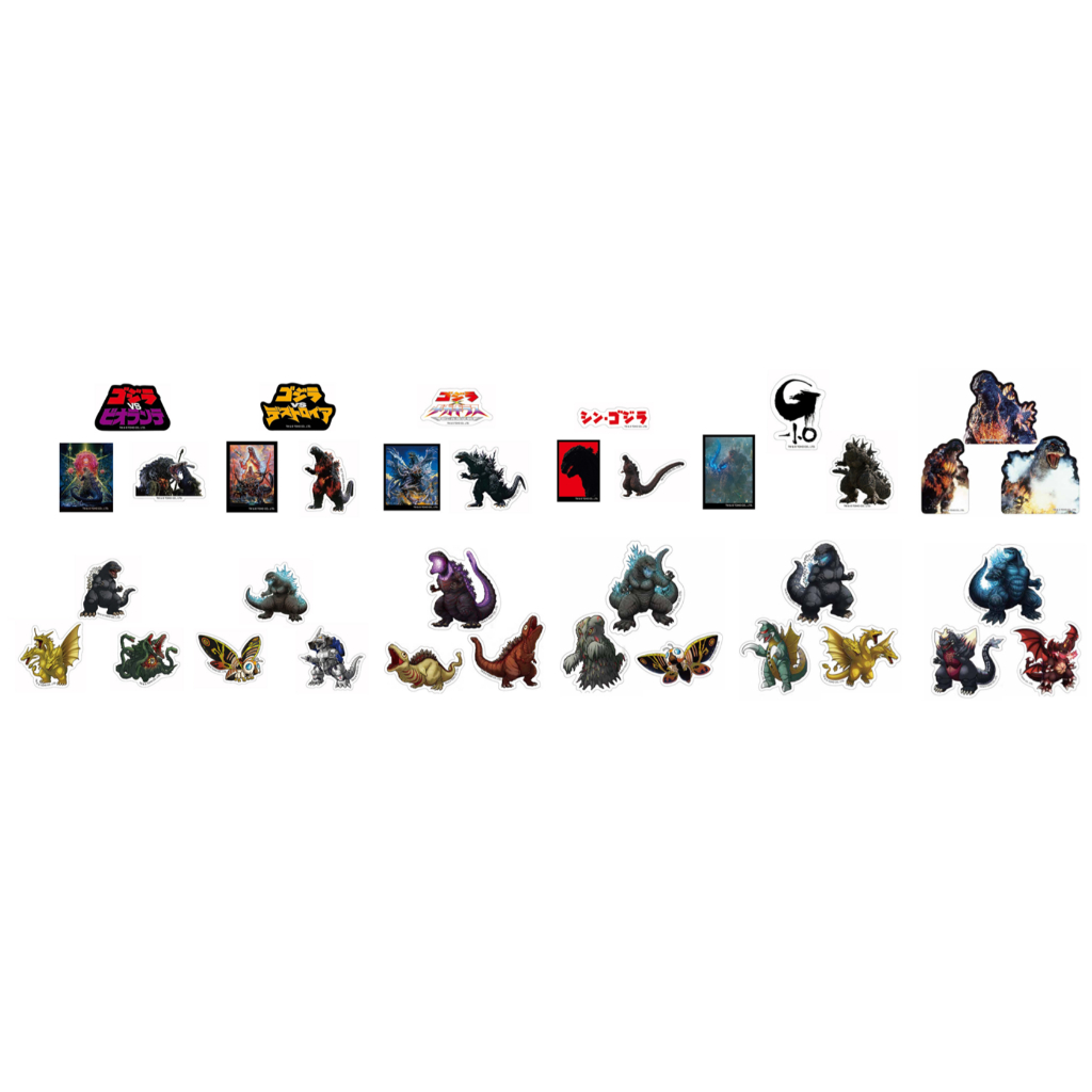 [Direct from Japan] Godzilla Sticker Set Series Japan NEW | Shopee Thailand