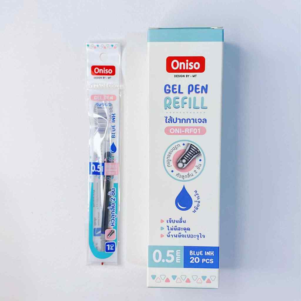 Oniso ไส้ปากกาเจล 0.38 / 0.5 MM. (ยกกล่อง 20 ไส้) | Shopee Thailand